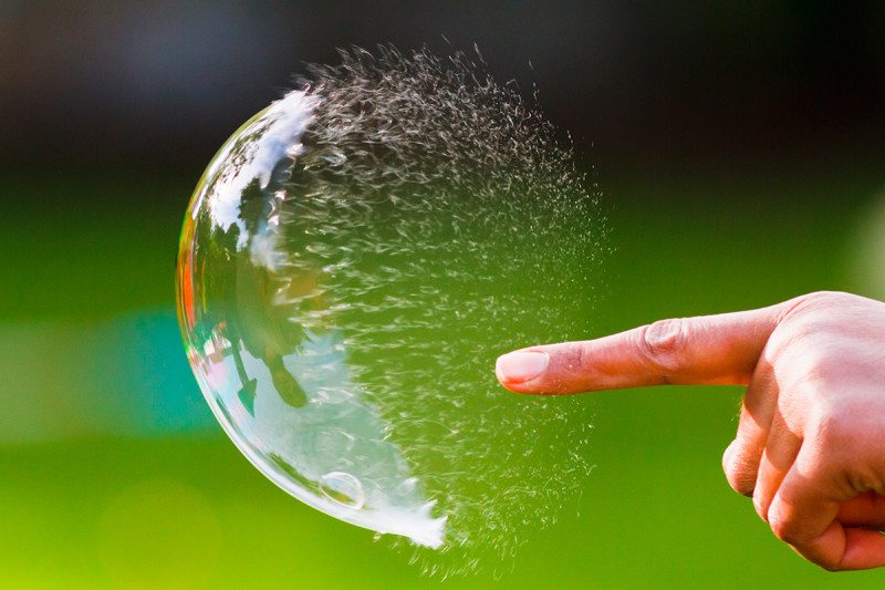 change burst bubble