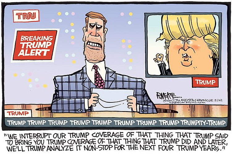 media obsession Trump