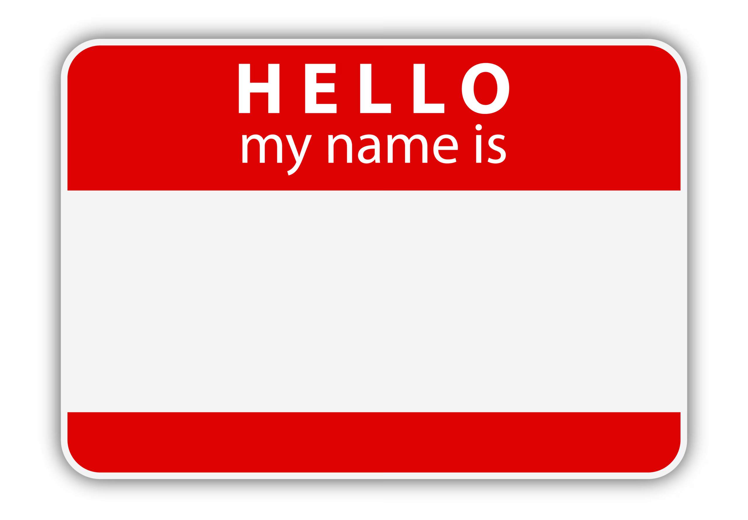 name tag